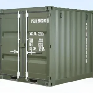 8FT ONE TRIP SHIPPING CONTAINER GREEN (RAL 6007)